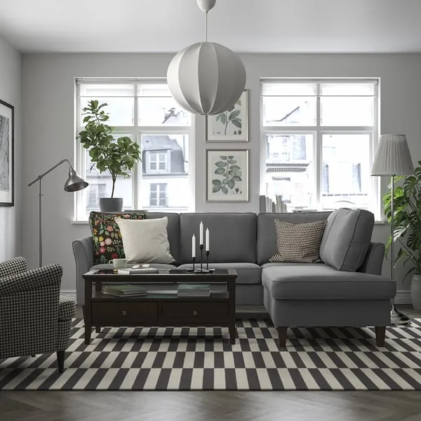 EKHOLMA corner sofa 4-seat with open end