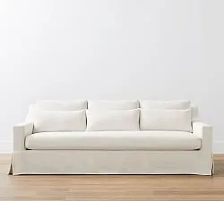 York Slope Arm Deep Seat Slipcovered Sofa