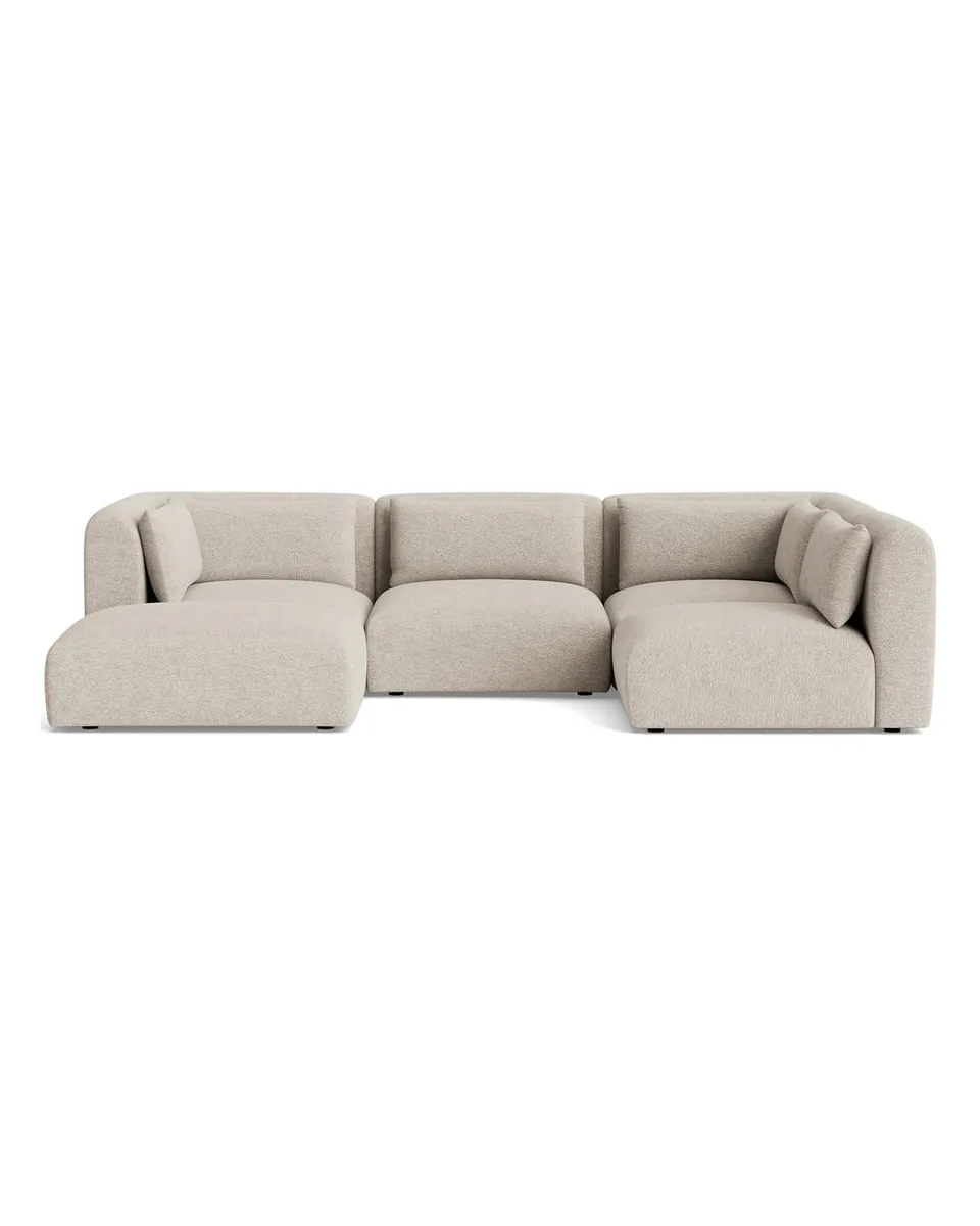 Carin Modular U-Sofa Bumper Sectional