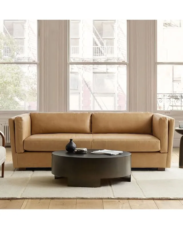 Thea Leather Sofa (77"-97")