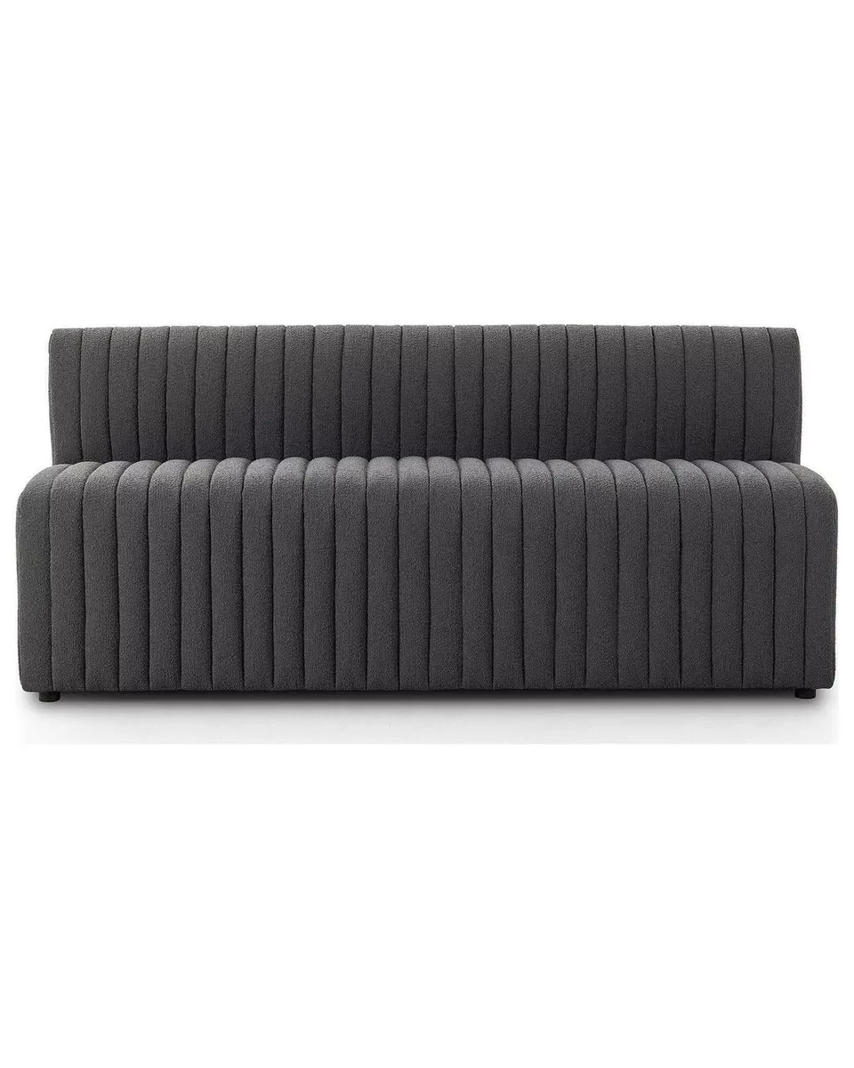 Augustine FIQA Boucle Charcoal Performance Fabric 72" Dining