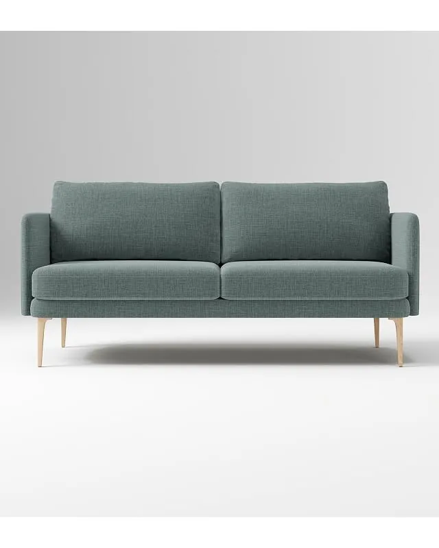 Auburn 70in Sofa, Performance Chenille Crossweave Ocean, Blonde