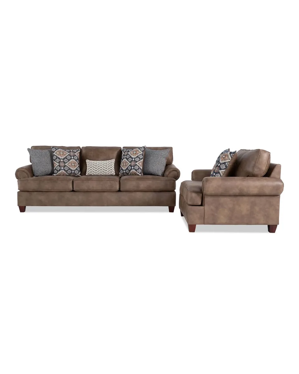 Raleigh Cognac 103'' Sofa & Chair