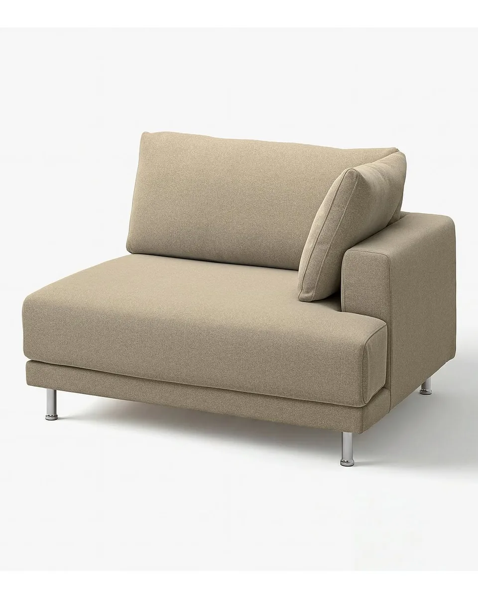 UPPÅKRA 1.5-seat module, Johanneshov brown-beige, Depth: 42 1/8 "