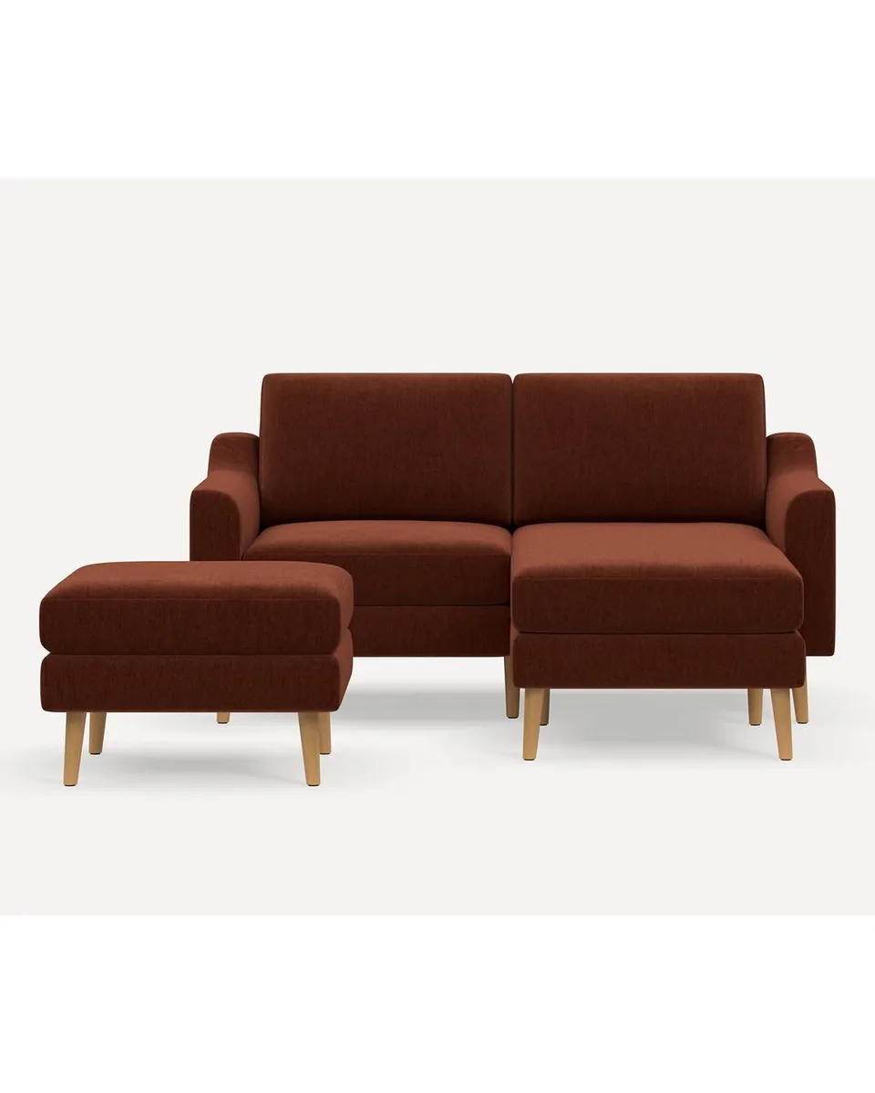Nomad Loveseat with Chaise and Ottoman