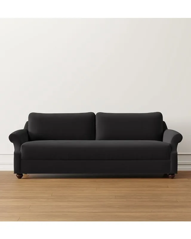 Grant 96in Sofa, Standard, Performance Slub Weave, Onyx, Toffee