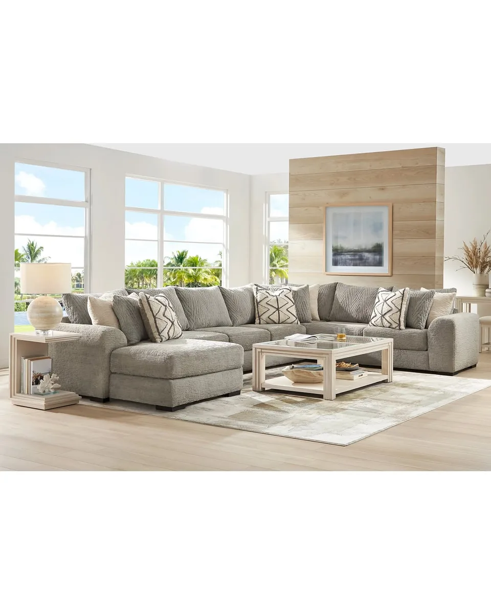 Diego 4 Pc Gray Sectional