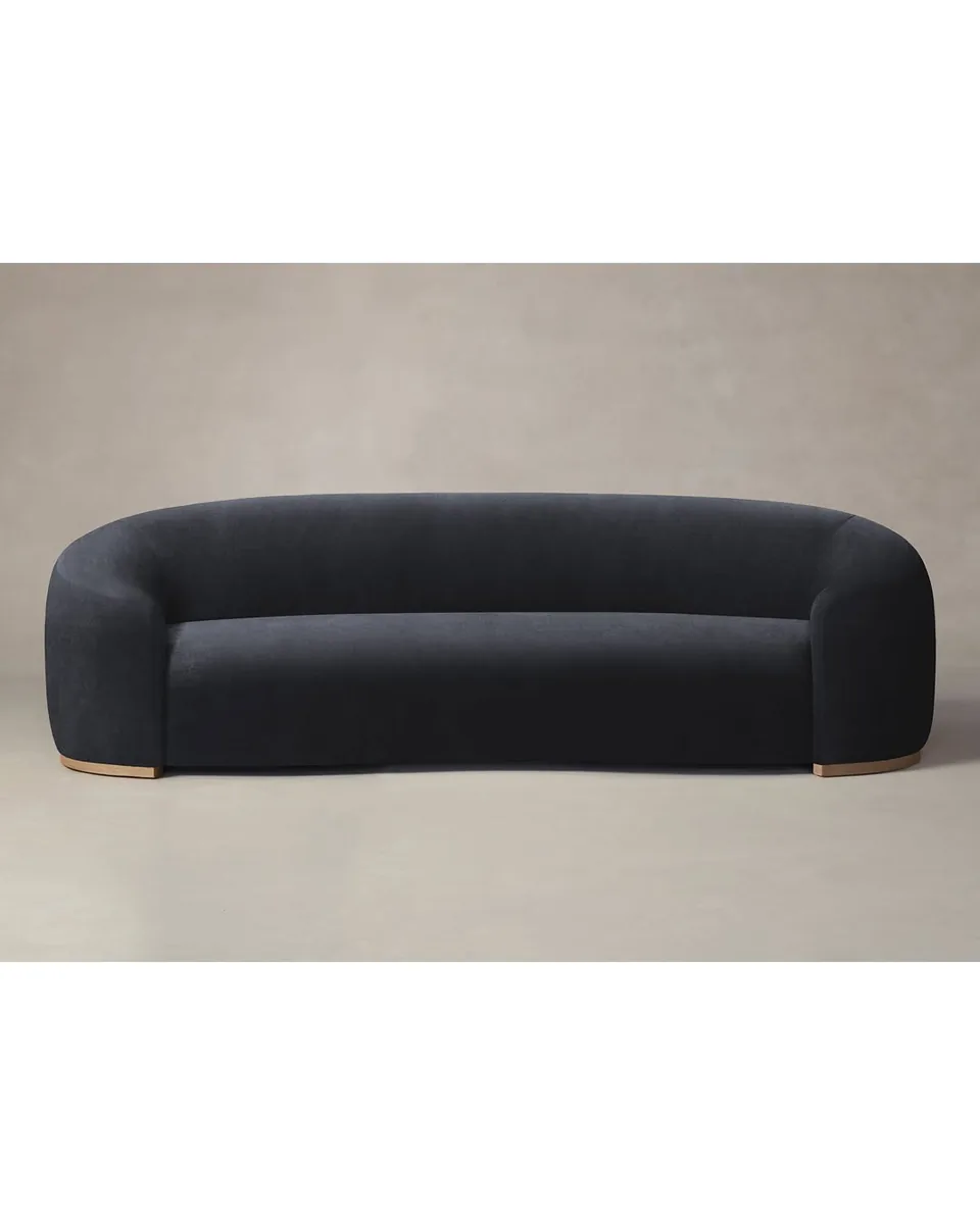 The Chelsea Sofa - Marled Alpaca Velvet Nightfall