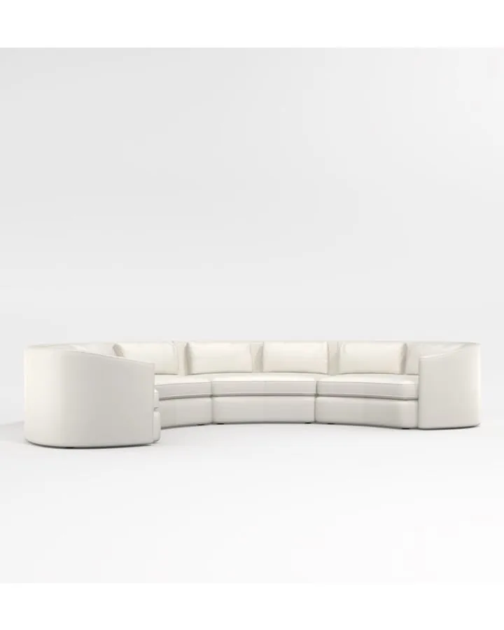 Nouveau 4 pcs Curved Sectional Sofa