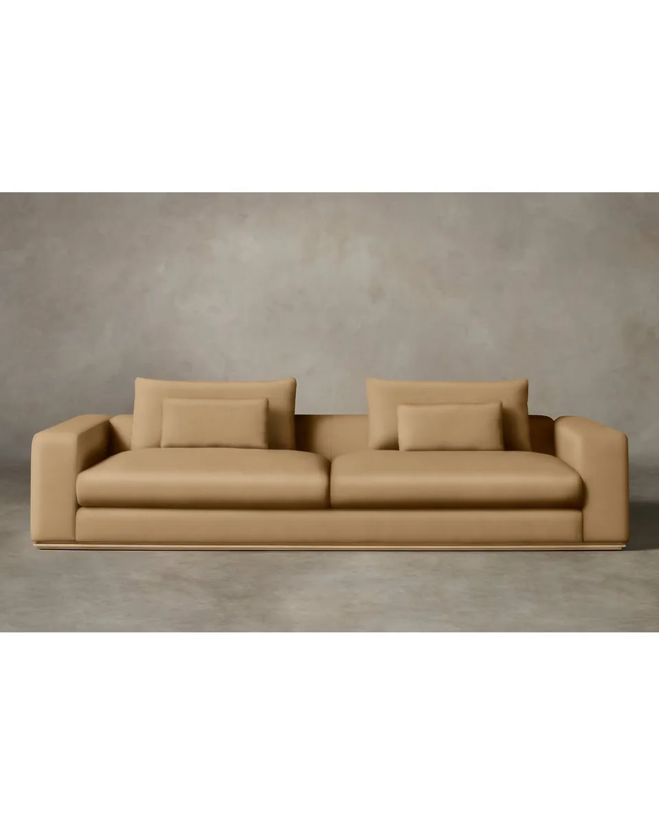 The Nicola Sofa - Costa Leather Ridge