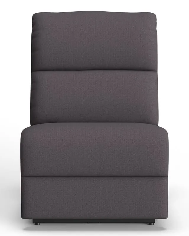 Modern Farmhouse Gray Armless Power Recliner