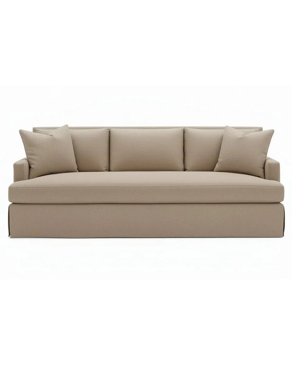 Sierra I 90 Inch Bench Seat Grand Scale Slipcovered Sofa