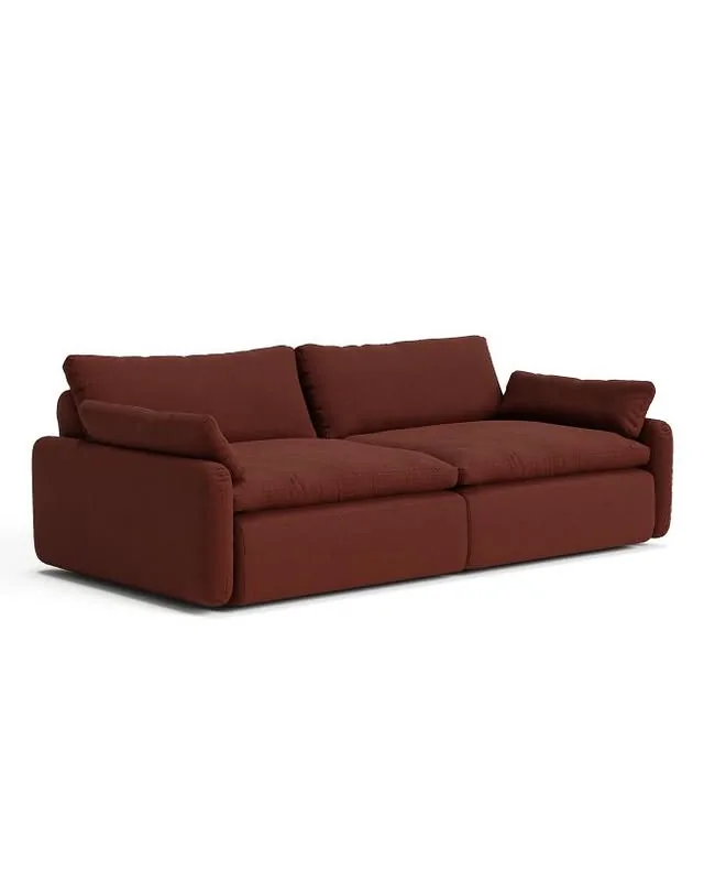Sink Down Sectional - 2 Piece - Terra Cotta