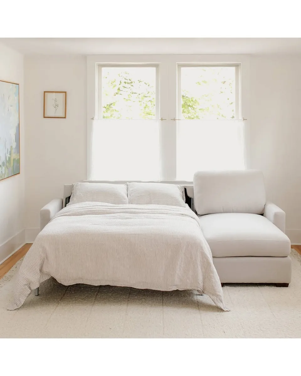 Sleep Over Sofa Bed Sectional (Left or Right), Full, Clay